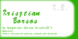 krisztian borsos business card